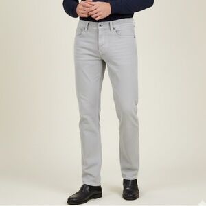 NWT ERMANNO SCERVINO Grey Jeans Cool Leather and Metal brand tag on back IT54